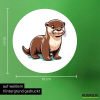 Aufkleber Otter Comic 10cm
