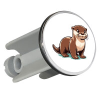 Waschbeckenstöpsel Otter Comic 4cm