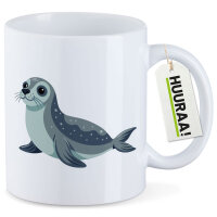 Kaffeetasse Seehund Comic 330ml