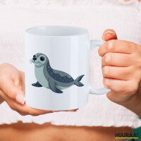 Kaffeetasse Seehund Comic 330ml