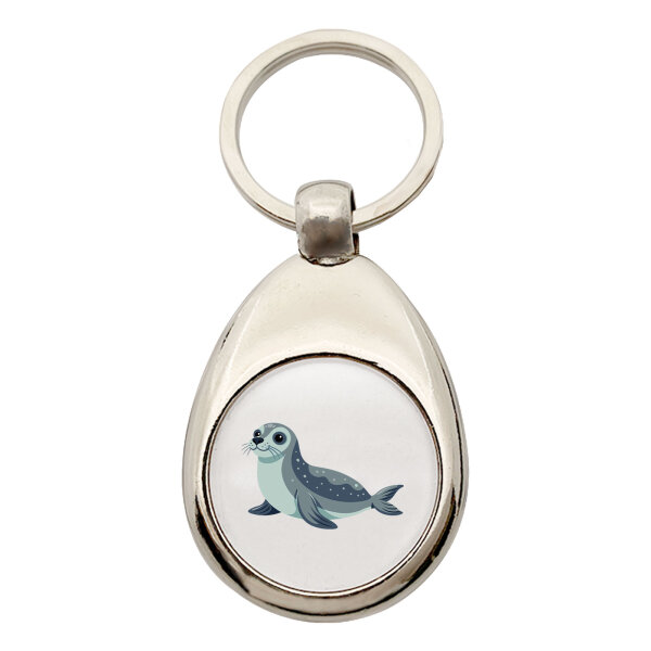 Schlüsselanhänger Seehund Comic