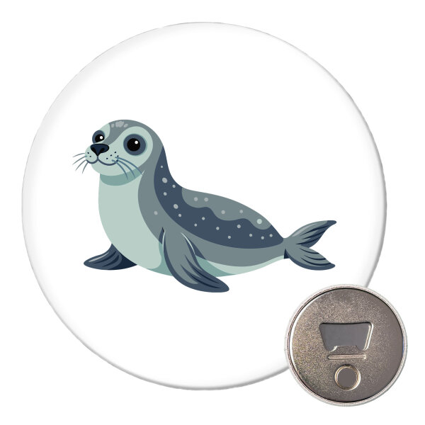 Magnet Seehund Comic 59mm Kühlschrankmagnet