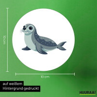 Aufkleber Seehund Comic 10cm