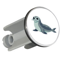 Waschbeckenstöpsel Seehund Comic 4cm Abflussstopfen