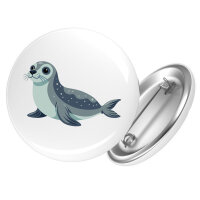 Button Seehund Comic