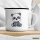 Emaille Tasse Panda Comic 300ml Vintage