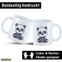 Kaffeetasse Panda Comic 330ml