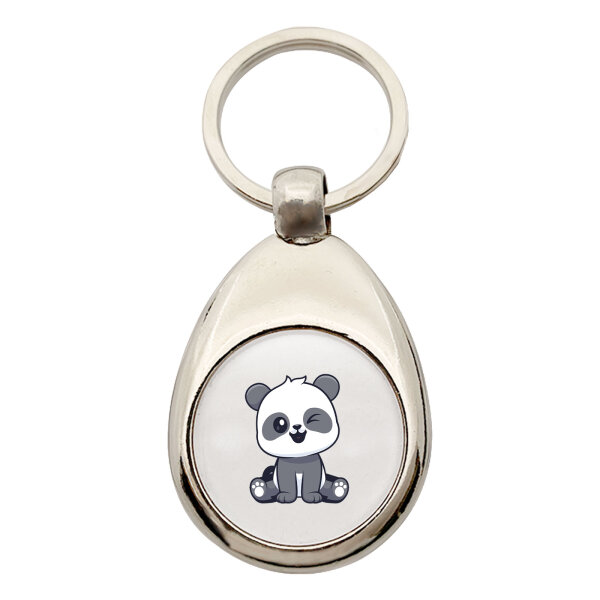 Schlüsselanhänger Panda Comic