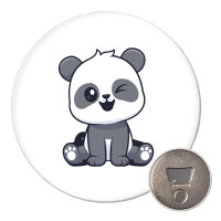 Magnet Panda Comic 59mm Kühlschrankmagnet