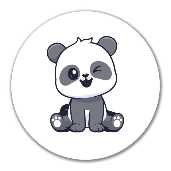Aufkleber Panda Comic 10cm
