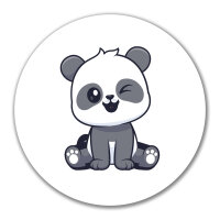 Aufkleber Panda Comic 10cm