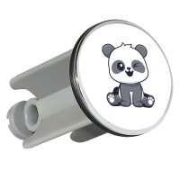 Waschbeckenstöpsel Panda Comic 4cm Abflussstopfen