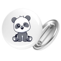Button Panda Comic rund