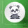 Button Panda Comic rund