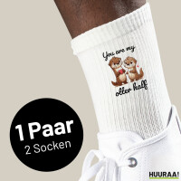 Unisex Socken You are my otter half Paar Baumwolle