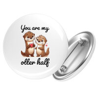 Button You are my otter half Paar