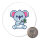 Magnet Koala Comic 59mm Kühlschrankmagnet