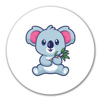 Aufkleber Koala Comic 10cm rund