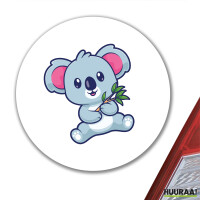 Aufkleber Koala Comic 10cm rund