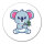 Aufkleber Koala Comic 10cm