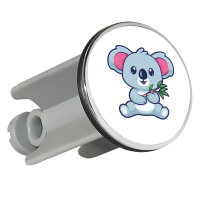 Waschbeckenstöpsel Koala Comic 4cm Abflussstopfen
