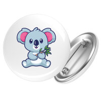 Button Koala Comic rund
