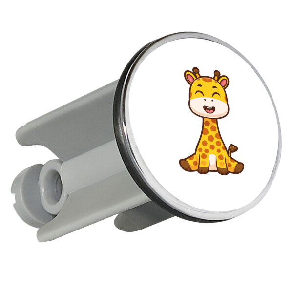 Waschbeckenstöpsel Giraffe Comic 4cm