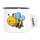 Emaille Tasse Biene Comic 300ml Vintage Emaille Becher