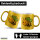 Glitzertasse Biene Comic 330ml