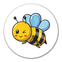 Aufkleber Biene Comic 10cm