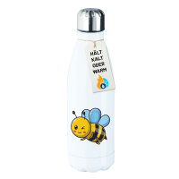 Trinkflasche Biene Comic 500ml Edelstahl Wasserflasche