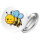 Button Biene Comic