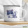 Emaille Tasse Cool Cat Comic 300ml Vintage Emaille Becher