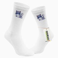 Unisex Socken Cool Cat Comic Baumwolle