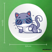 Button Cool Cat Comic