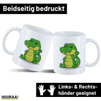 Kaffeetasse Krokodil Comic 330ml