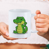 Kaffeetasse Krokodil Comic 330ml