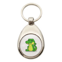 Schlüsselanhänger Krokodil Comic