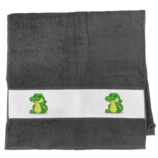 Handtuch Krokodil Comic 50x100cm
