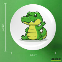 Button Krokodil Comic