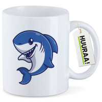 Kaffeetasse Hai Comic 330ml