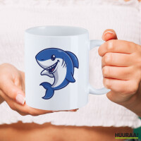 Kaffeetasse Hai Comic 330ml