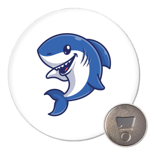 Magnet Hai Comic 59mm Kühlschrankmagnet