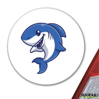 Aufkleber Hai Comic 10cm