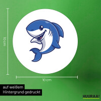 Aufkleber Hai Comic 10cm