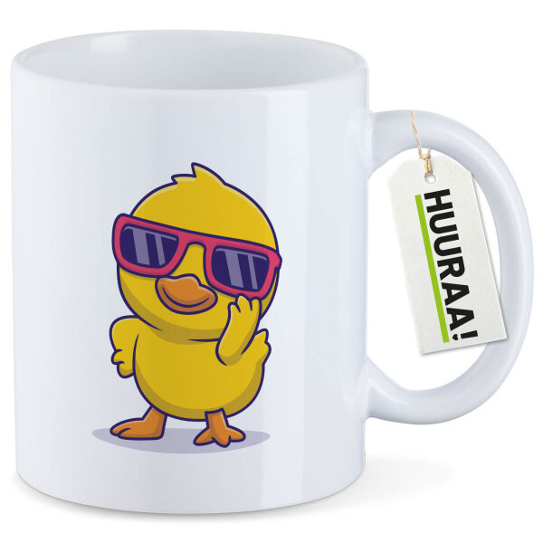 Kaffeetasse Cool Küken Comic 330ml