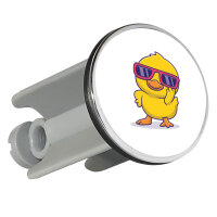 Waschbeckenstöpsel Cool Küken Comic 4cm