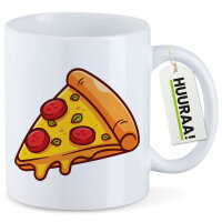 Kaffeetasse Pizza Stück Comic 330ml