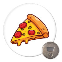 Magnet Pizza Stück Comic 59mm Kühlschrankmagnet