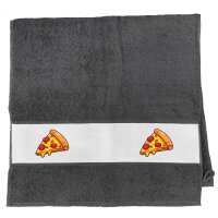 Handtuch Pizza Stück Comic 50x100cm